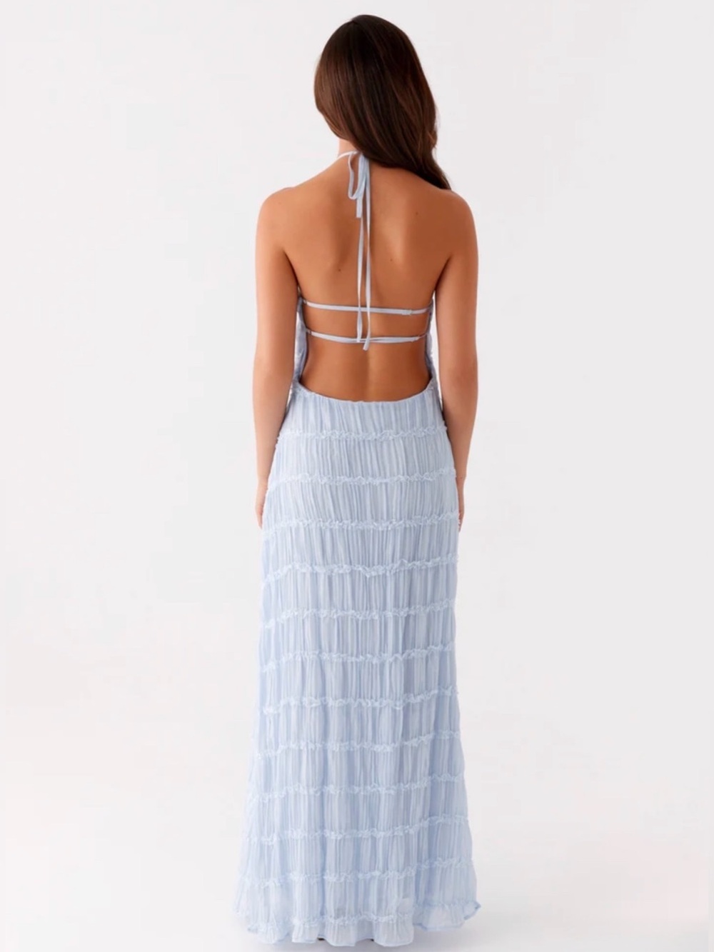 Peppermayo Aullie Halter Maxi Dress in Light Blue - Size 2 (XS) - Picture 3 of 16
